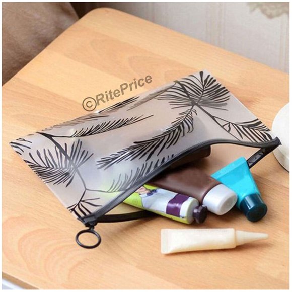 PVC Transparent Small Bag Women's Makeup Waterproof Travel Organizer (3 Pack) - Picture 7 of 8